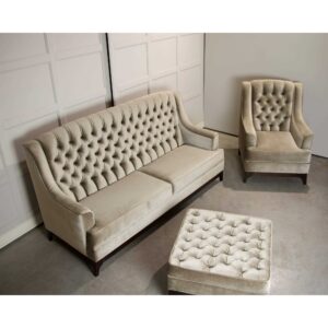 Sofa levante w stylu glamour, pufa prostokatna, meble glamour, meble tapicerowane na wymiar, dobrodzien, gliwice, katowice, warszawa