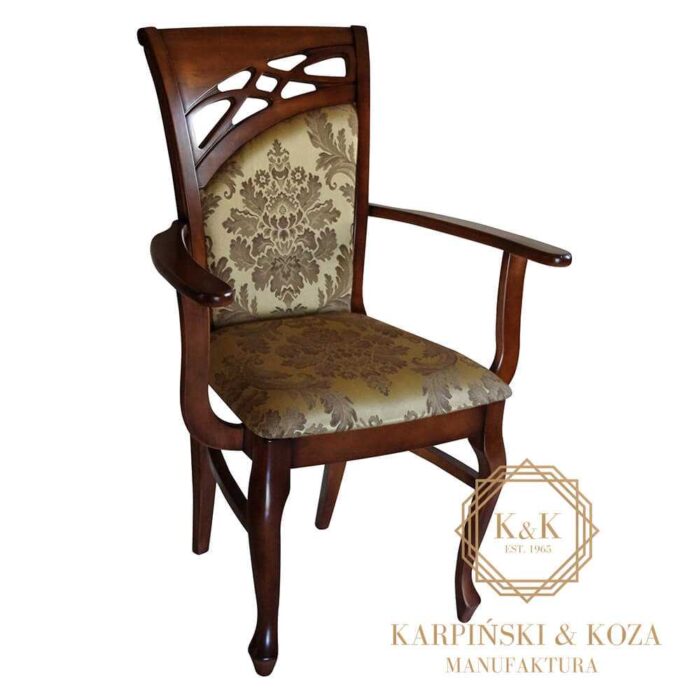 klasyczne krzesło GRODO z podłokietnikami