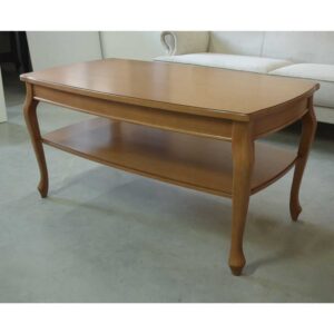 prostokątny stolik kawowy z półką w stylu klasycznym