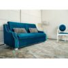 sofa glamour niebieskaz funkcją spania