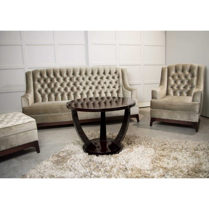 sofa glamour z guzikami pikowana- Levante