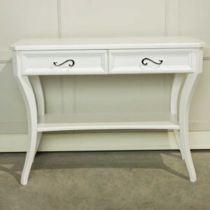 Konsolka glamour- ELI z dwoma szufladami do przedpokoju w stylu glamour