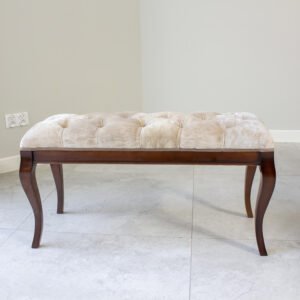 Panczeta- pufa długa 100 cm w stylu glamour pikowana