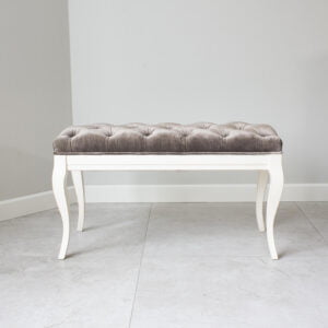 Panczeta- pufa długa 100 cm w stylu glamour pikowana