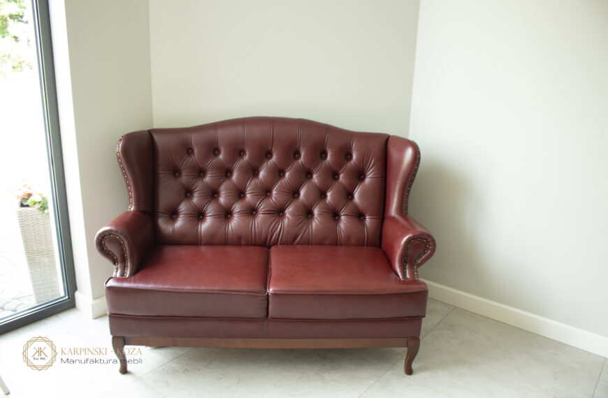 Sofa Julietta skóra pikowana